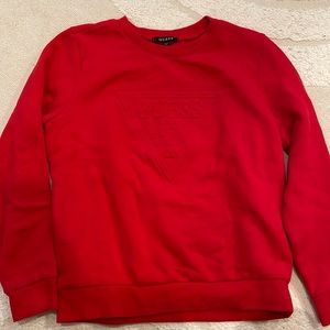Guess red sweater